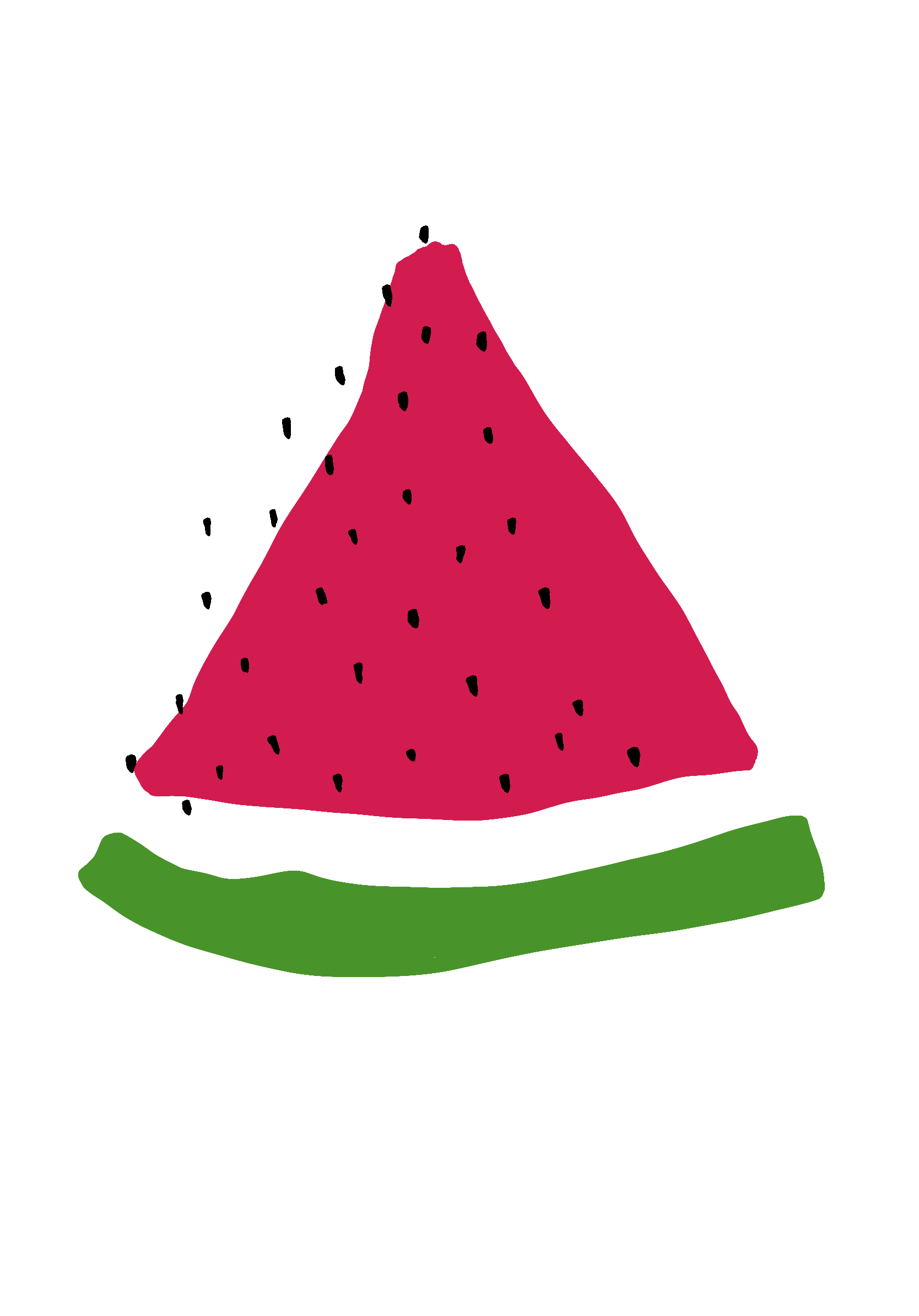 drawing of a watermelon